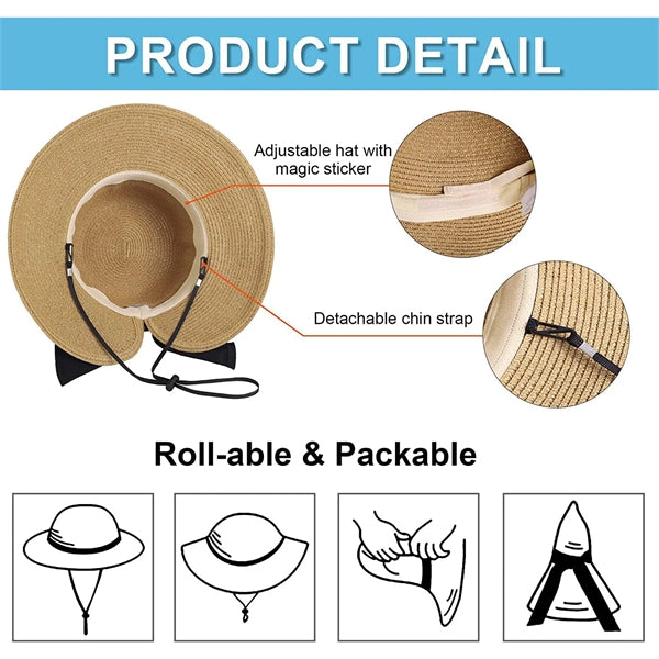 UPF 50+ Women's Lightweight Foldable/Packable Beach Sun Hat