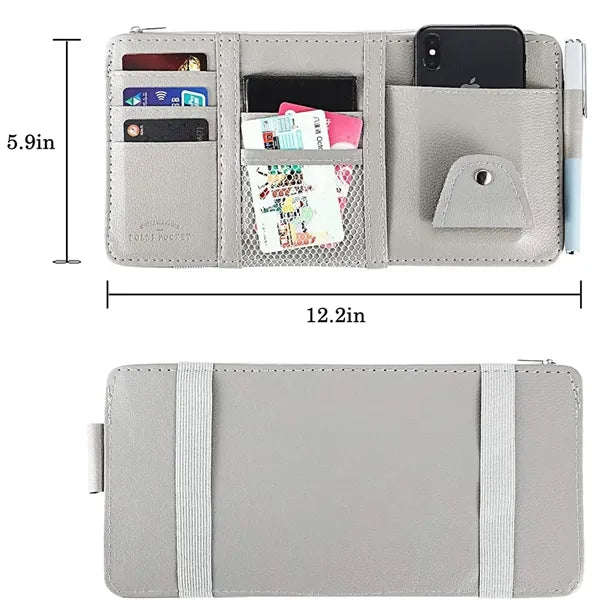 12.2" x 5.9" Auto Interior Accessories Pocket Organizer