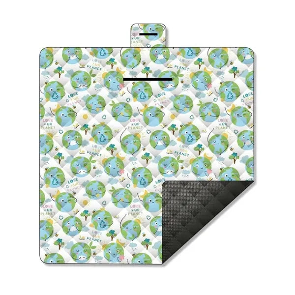 Large Folding Picnic Blanket Beach Mat 78''x78''