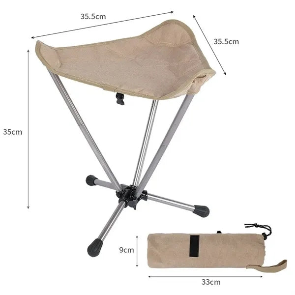 Triangle Aluminum Alloy Fishing Stool