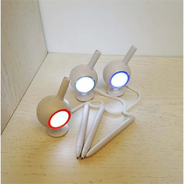 Glowing Ballpoint Pen with Desk Stand