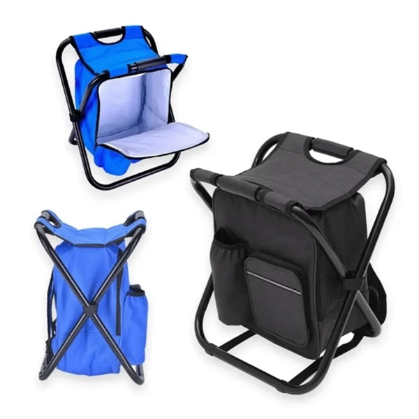 Outdoor Backpack Cooler Foldable Fishing Stool Chair
