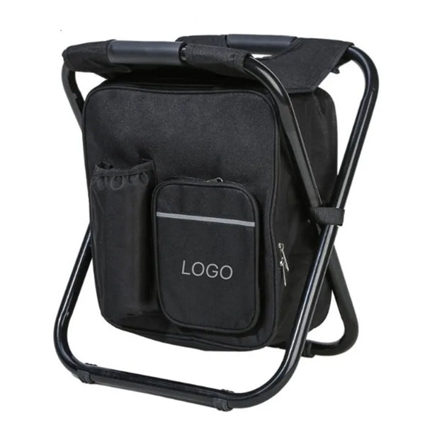 Outdoor Backpack Cooler Foldable Fishing Stool Chair