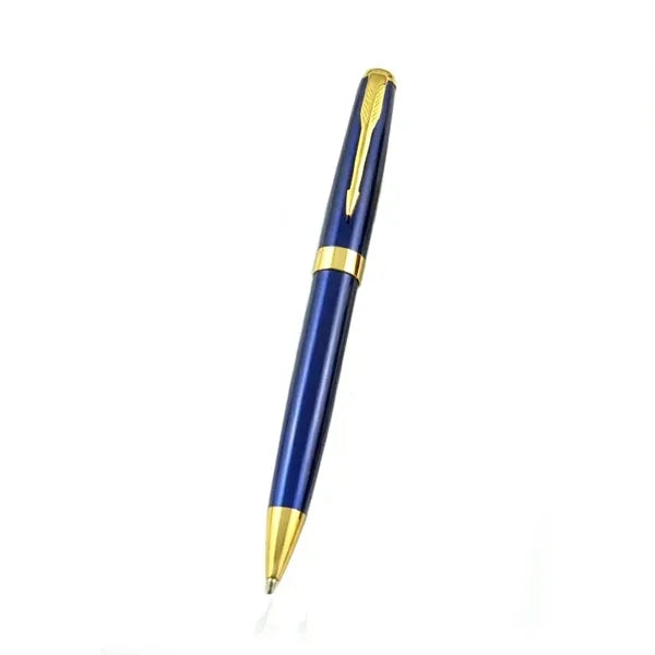 Executive Metal Ballpoint Pen with Gold Trim