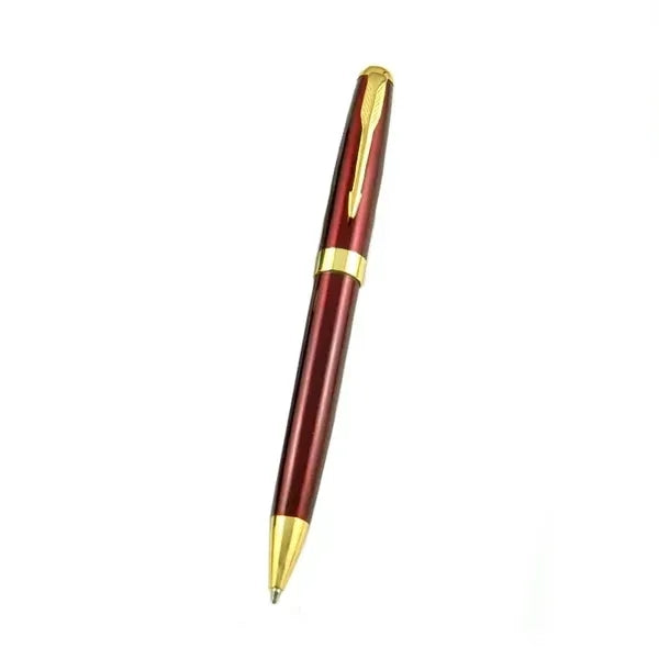 Executive Metal Ballpoint Pen with Gold Trim