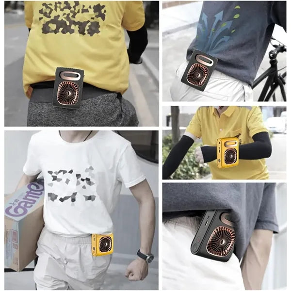 Portable Waist Fan Powerbank Air Conditioning Cooling