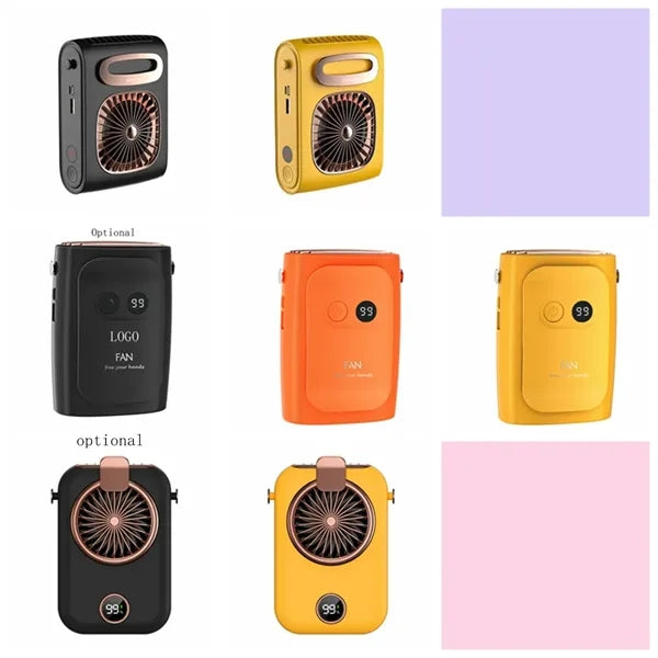 Portable Waist Fan Powerbank Air Conditioning Cooling