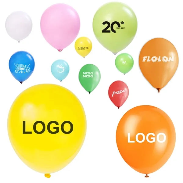 12" Celebration Latex Advertising Balloon