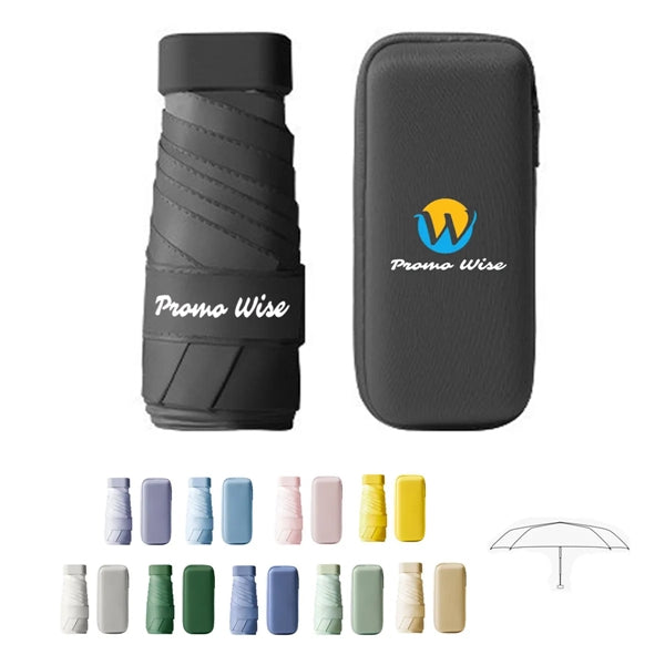Creative Vinyl Sun Protection Umbrella Mini Six-Fold Umbrell