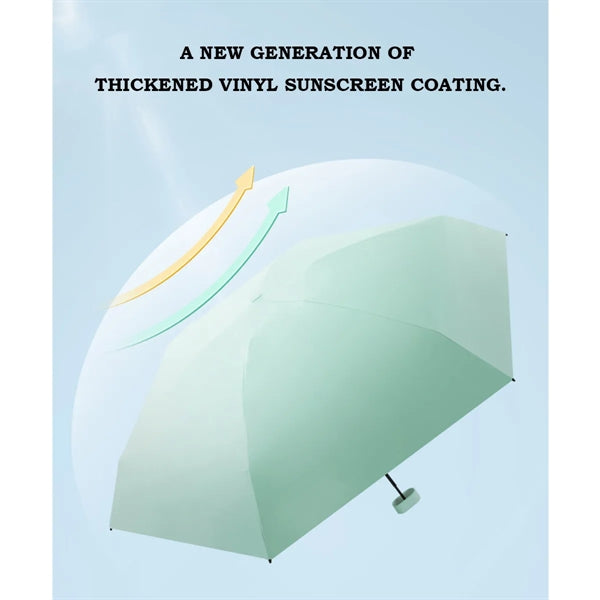 Creative Vinyl Sun Protection Umbrella Mini Six-Fold Umbrell