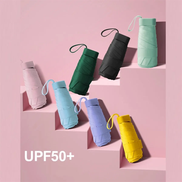 Creative Vinyl Sun Protection Umbrella Mini Six-Fold Umbrell