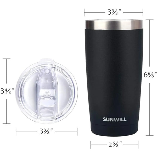 20 Oz Stainless Steel Vacuum Insulated With Lids
