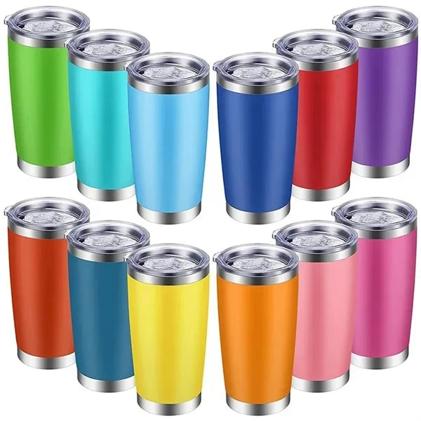 20 Oz Stainless Steel Vacuum Insulated With Lids