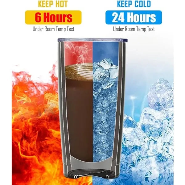 20 Oz Stainless Steel Vacuum Insulated With Lids
