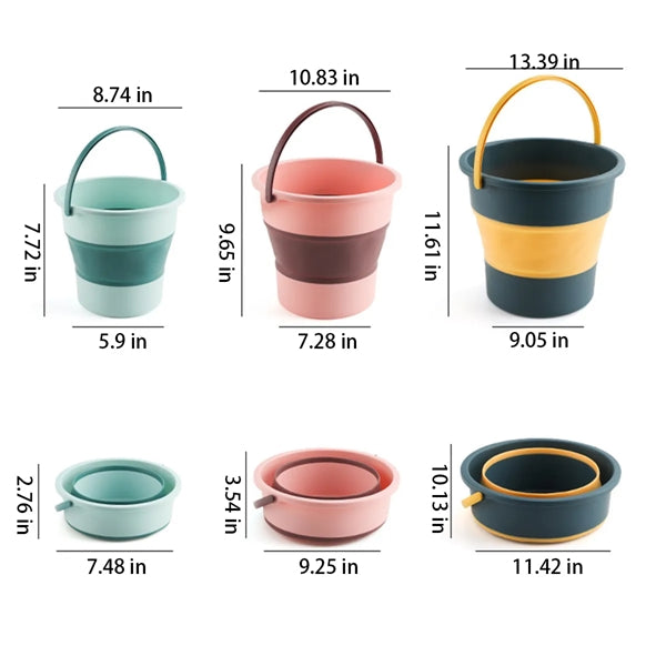 Portable And Foldable Multi-Purpose Thickened Bucket
