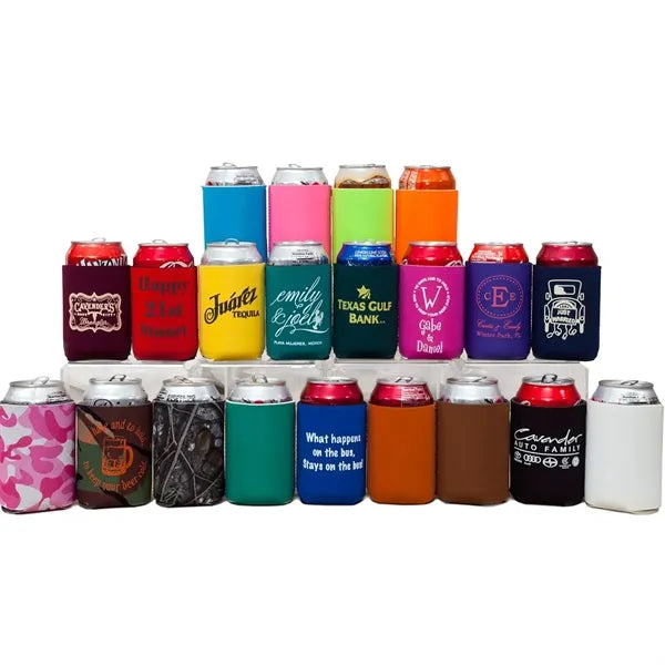 Foam Kan Tastic Can Kooler With Multi Color Choices