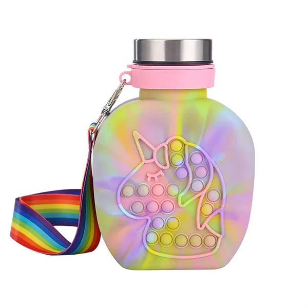 Unicorn Silicon Water Bottle