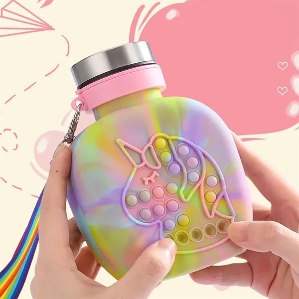 Unicorn Silicon Water Bottle