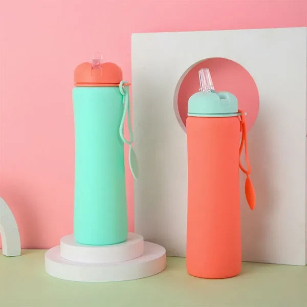 24Oz Large Travel Water Bottle With Carabiner