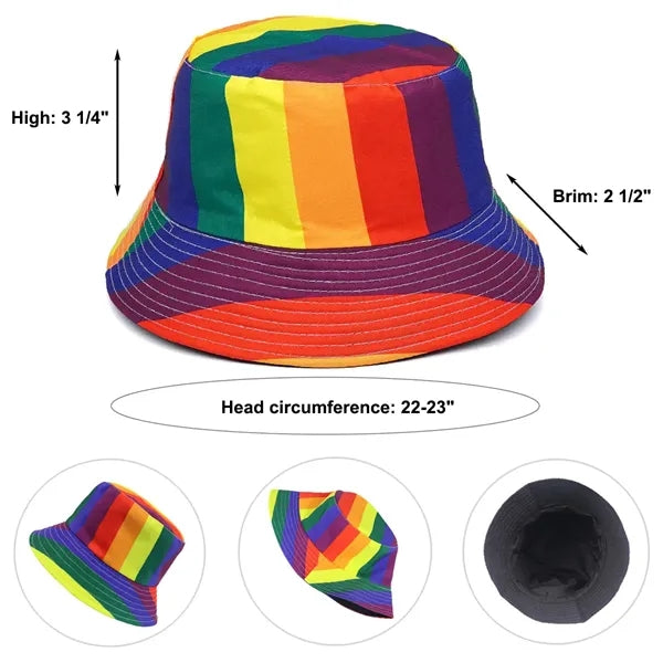 Pride Rainbow Bucket Hats