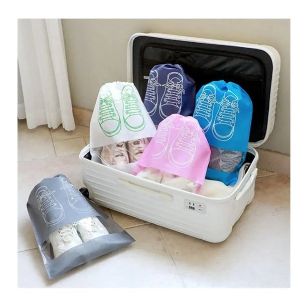 Portable Non-woven Shoe Drawstring Bags