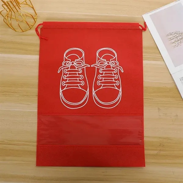 Portable Non-woven Shoe Drawstring Bags