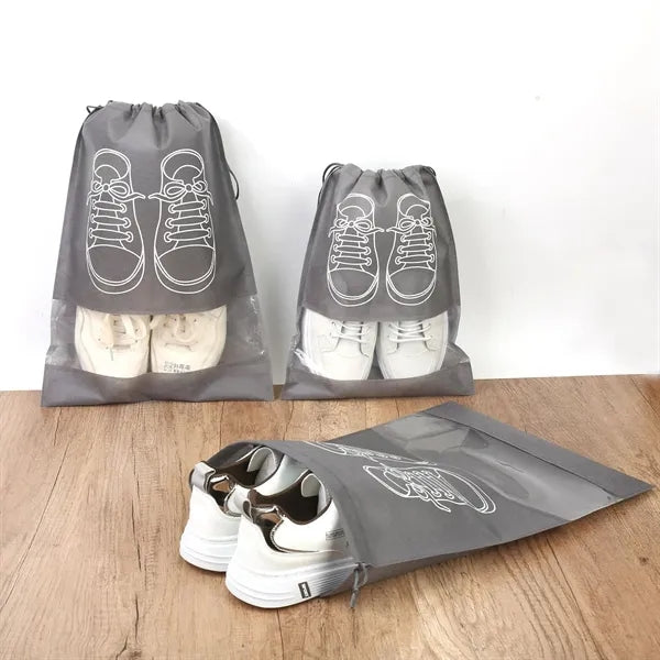 Portable Non-woven Shoe Drawstring Bags