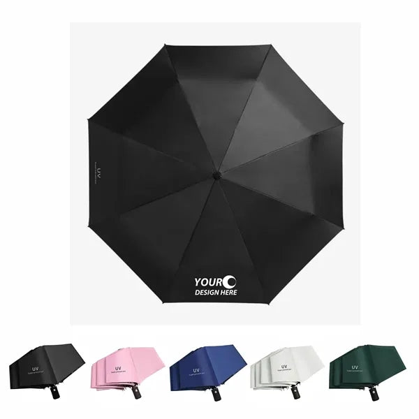 UV Protection Folding Automatic Travel Umbrella