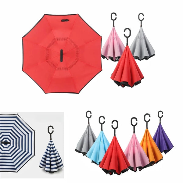 48" Arc Folding Reverse Inverted Umbrella