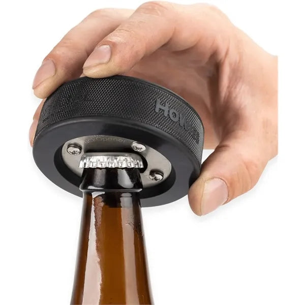 Hockey Puck Shaped Bottle Opener