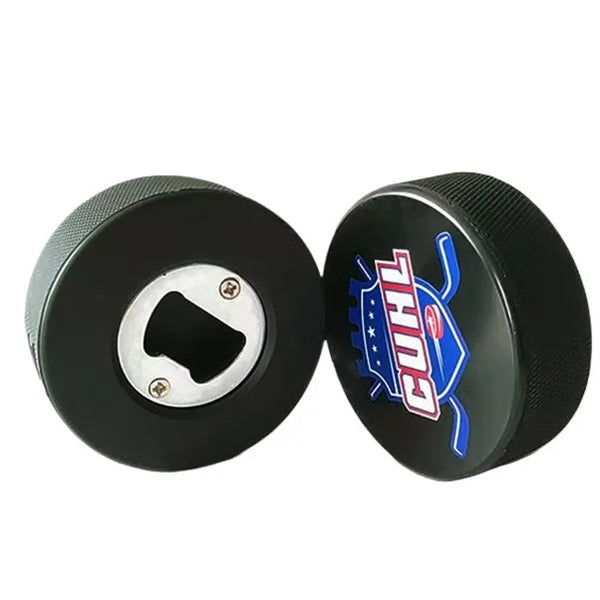 Hockey Puck Shaped Bottle Opener