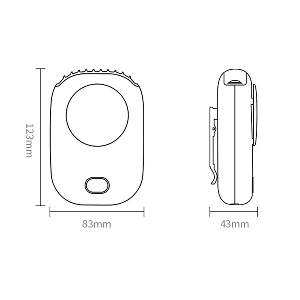 USB Rechargeable Bladeless Mini Fans Portable