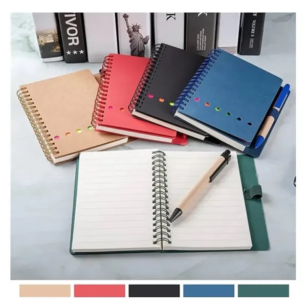 Notebook with Sticky Notes& Pen