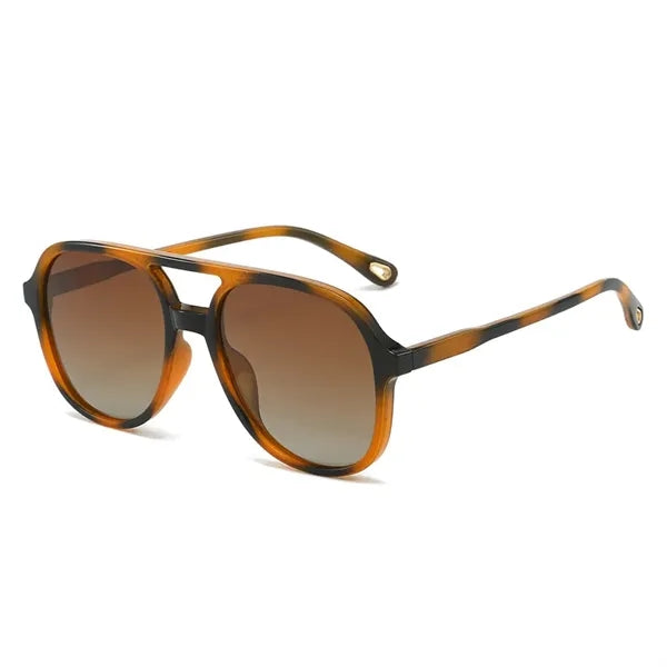 Retro Polarized Aviator Sunglasses for Women Men