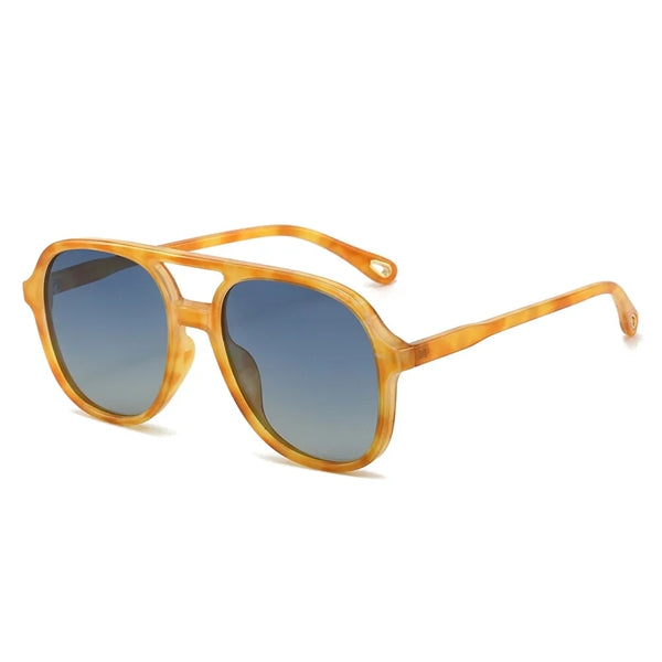 Retro Polarized Aviator Sunglasses for Women Men