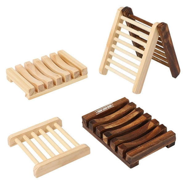 Natural Wooden Soap Dish Holder