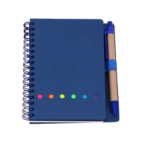 Spiral Notebook with Sticky Notes