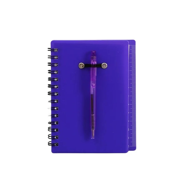 Spiral Notebook With Stickers Ruler And Pen