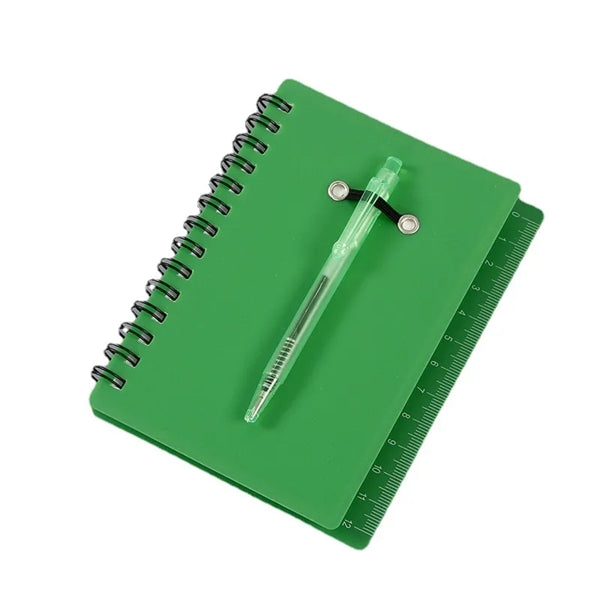 Spiral Notebook With Stickers Ruler And Pen