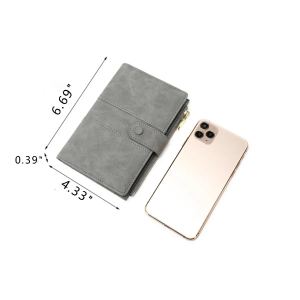 RFID Leather Travel Passport Holder