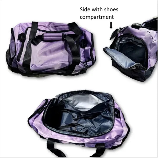 38L Waterproof Colorblocked Sports Duffel Bag Tri-pocket