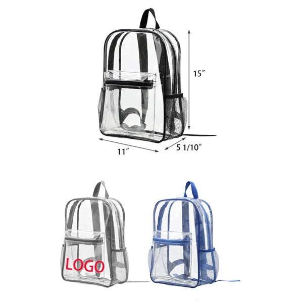 Heavy Duty Clear PVC Stadium Backpack