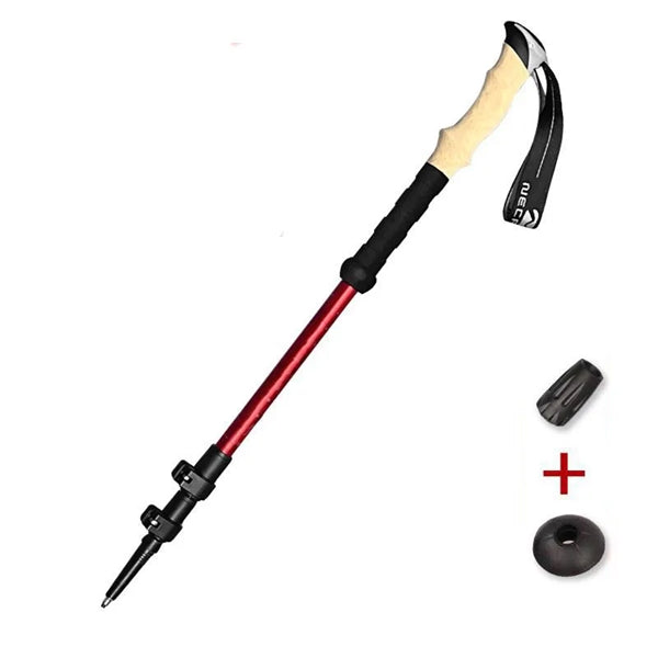 Pair of 2 Walking Sticks Collapsible Hiking Poles