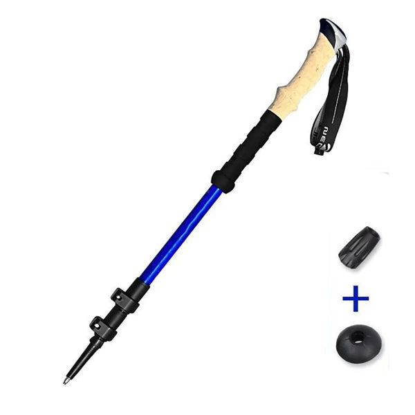 Pair of 2 Walking Sticks Collapsible Hiking Poles