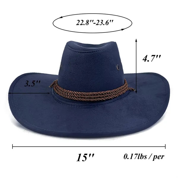 Western Suede Cowboy Hat