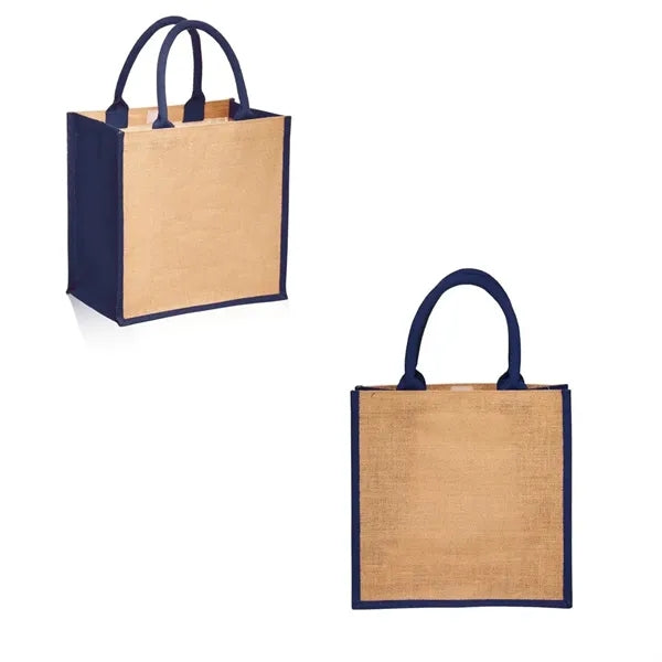 Advertising Stylish Rope Handle Jute Tote Bags