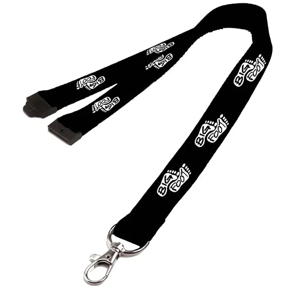 0.62" Polyester Lanyard with Safety Breakaway