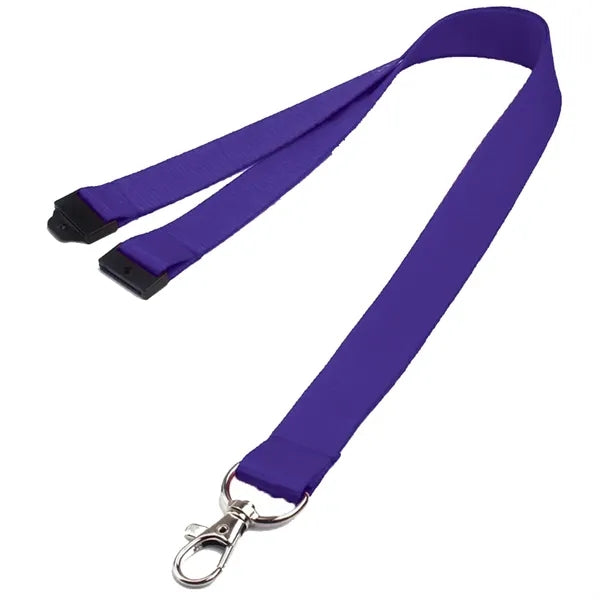 0.62" Polyester Lanyard with Safety Breakaway