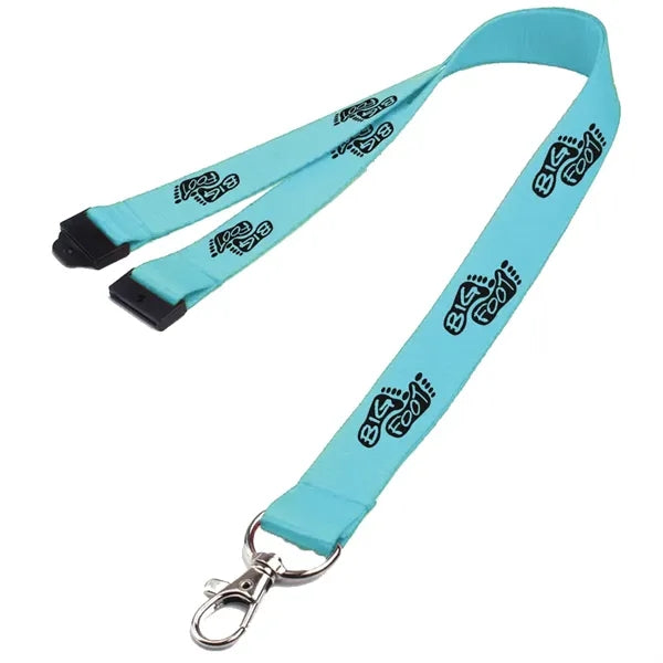 0.62" Polyester Lanyard with Safety Breakaway