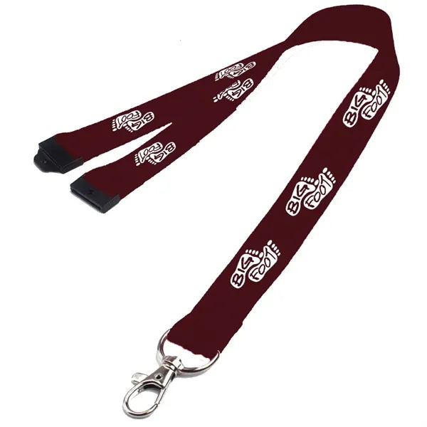 0.62" Polyester Lanyard with Safety Breakaway